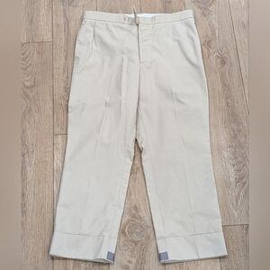 $1090 Mens THOM BROWNE Typewriter Backstrap Trousers Pants Beige 3 - Large